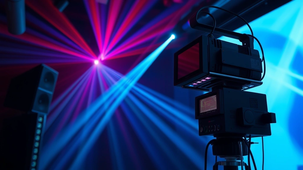Close-up of advanced laser projection system and professional audio equipment in cinema booth, showing technical sophistication of premium theatrical presentation