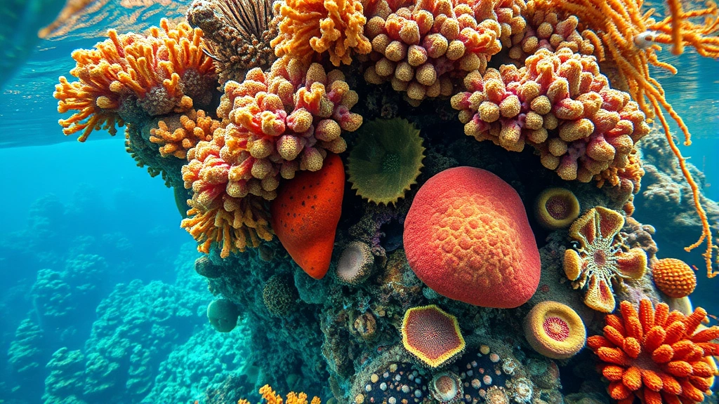 Close-up of tropical Fijian reef ecosystem with vibrant coral formations and crystal-clear water, underwater perspective showing natural marine environment, authentic tropical setting