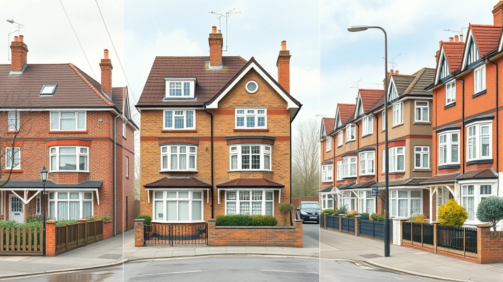 Montage-style animation featuring a British suburban street across different decades—1920s-1980s—with same house visible throughout, seasonal changes and historical details visible in architecture and street furniture, soft watercolor palette showing passage of time, nostalgic yet precise historical detail without text or signage