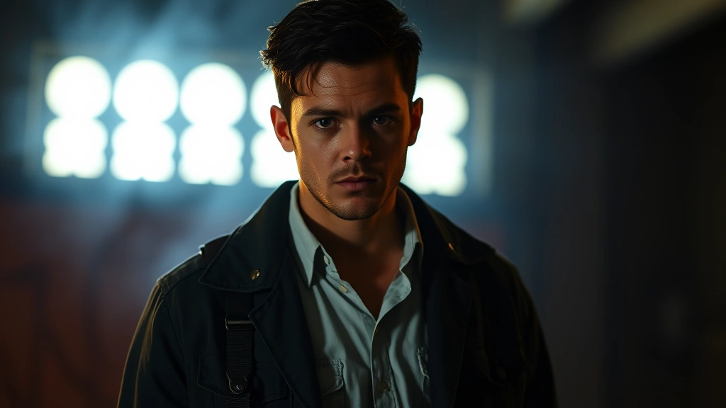 Jacob Anderson character portrait in supernatural horror television series costume, atmospheric lighting suggesting otherworldly elements, intense dramatic presence, professional broadcast quality photography