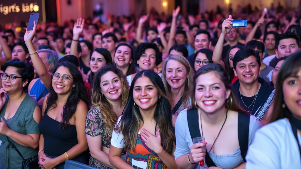 Diverse fan community gathered at entertainment event celebrating shared cultural interest with genuine enthusiasm and creative expression