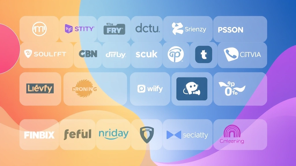 Digital illustration of streaming service logos and icons arranged in a modern grid layout with abstract geometric shapes and flowing lines, representing interconnected entertainment ecosystem in contemporary digital space